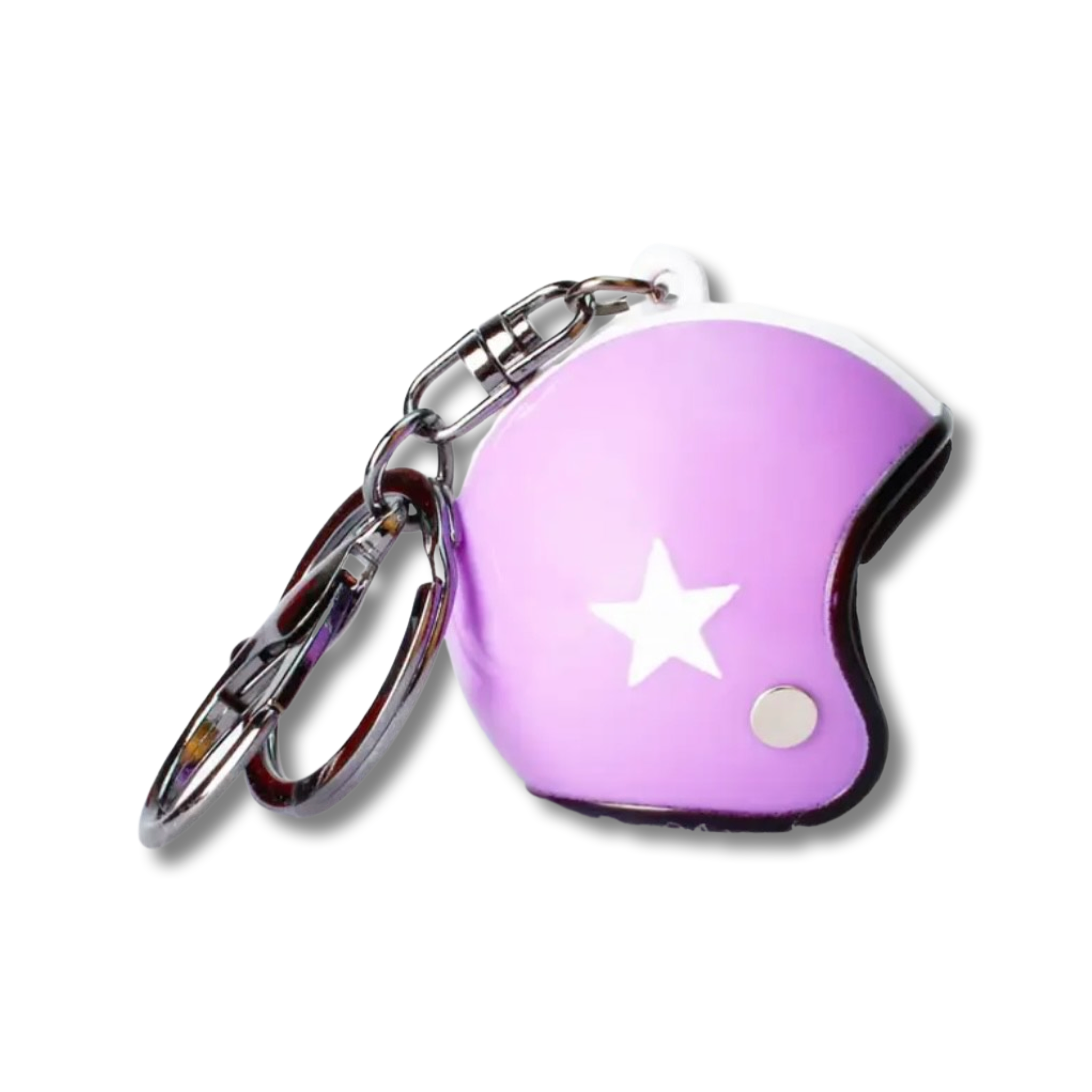 Motorcycle Helmet Keychain, Fashionable Locomotive Style Keyring