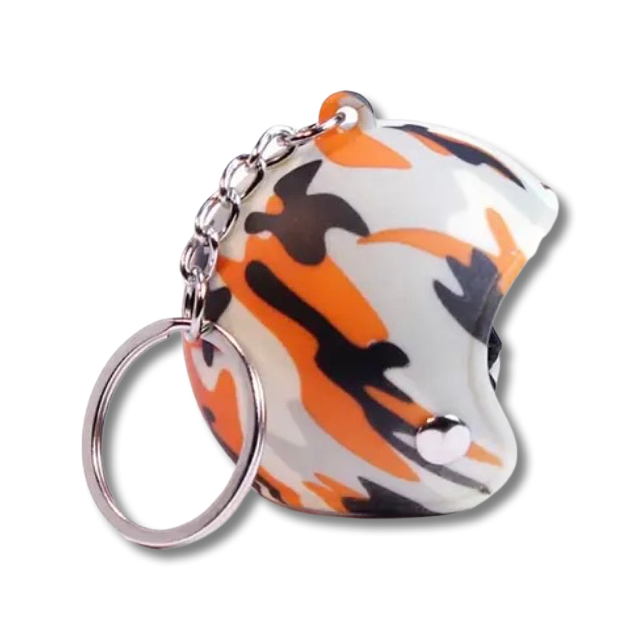 Motorcycle Helmet Keychain, Fashionable Locomotive Style Keyring